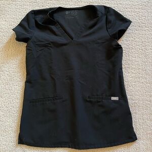 Black scrub top